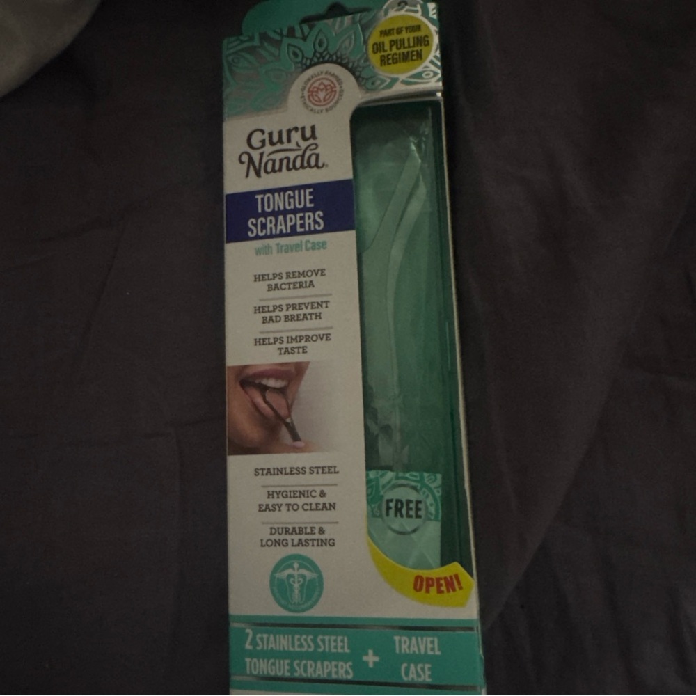Guru Nanda Tongue Scrapers with Travel Case